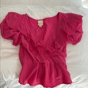 Anthropologie Pink Top